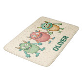 甘い小さなモンスターパーソナライズされた バスマット (アングル)