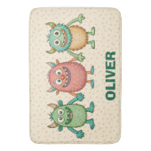 甘い小さなモンスターパーソナライズされた バスマット (正面縦)