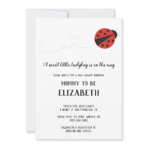 甘い小さなレディバグの赤ちゃんシャワー