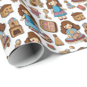 甘い小さな人形 ラッピングペーパー (ロールコーナー)