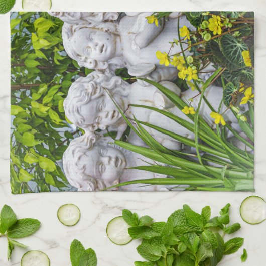 甘い小さな天使… キッチンタオル (折り畳み)