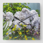 甘い小さな天使… スクエア壁時計 (正面)