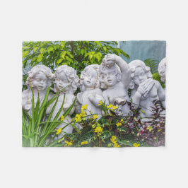 甘い小さな天使… フリースブランケット