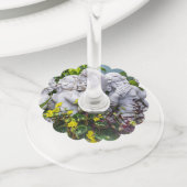 甘い小さな天使… ワイングラスタグ (クローズアップ)