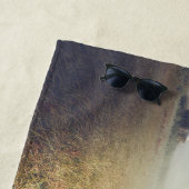 甘い小さな女の子と彼女の馬最高のの「友達」 ビーチタオル (インサイチュ)