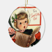 甘い小さな女の子のカスタムなオーナメントのためのKRWのヴィンテージ セラミックオーナメント (左)