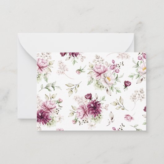 甘い小さな女の子の赤ちゃんシャワーサンキューカード ノートカード (裏面)