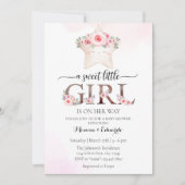 甘い小さな女の子の赤ちゃんシャワー招待状 招待状 (正面)
