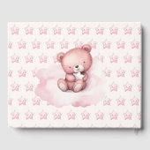 甘い小さな女の子オンザウェイベビーシャワー ゲストブック (裏面)