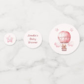 甘い小さな女の子オンザウェイベビーシャワー コンフェッティ (正面)