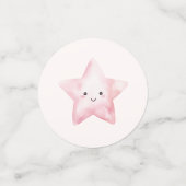 甘い小さな女の子オンザウェイベビーシャワー コンフェッティ (スモール正面)