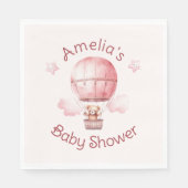 甘い小さな女の子オンザウェイベビーシャワー スタンダードランチョンナプキン (正面)