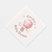 甘い小さな女の子オンザウェイベビーシャワー スタンダードランチョンナプキン (角)