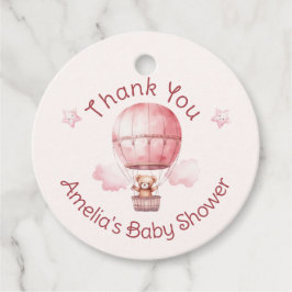 甘い小さな女の子オンザウェイベビーシャワー フェイバータグ