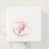 甘い小さな女の子オンザウェイベビーシャワー フェイバータグ (インサイチュ)