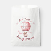 甘い小さな女の子オンザウェイベビーシャワー フェイバーバッグ (正面)