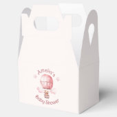 甘い小さな女の子オンザウェイベビーシャワー フェイバーボックス (オープン)