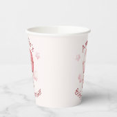 甘い小さな女の子オンザウェイベビーシャワー 紙コップ (左)