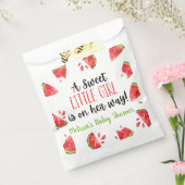 甘い小さな女の子スイカの赤ちゃんシャワー フェイバーバッグ (封をした状態)