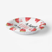 甘い小さな女の子スイカの赤ちゃんシャワー ペーパーボウル (傾斜あり)