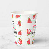 甘い小さな女の子スイカの赤ちゃんシャワー 紙コップ (左)