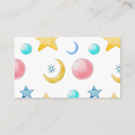 甘い小さな女の子ディスプレイシャワー エンクロージャーカード (裏面)