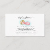 甘い小さな女の子ディスプレイシャワー エンクロージャーカード (正面)