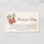 甘い小さな女の子ボホ服ブックスベビー エンクロージャーカード (正面)