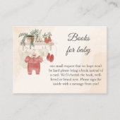 甘い小さな女の子ボホ服ブックスベビー エンクロージャーカード (正面)