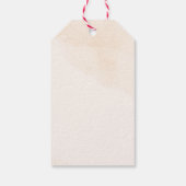 甘い小さな女の子ボホ衣服赤ちゃんシャワー ギフトタグ (裏面)