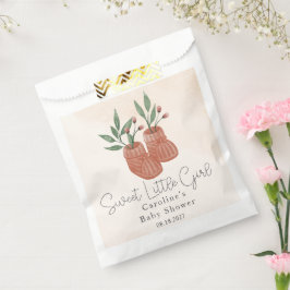 甘い小さな女の子ボホ衣服赤ちゃんシャワー フェイバーバッグ