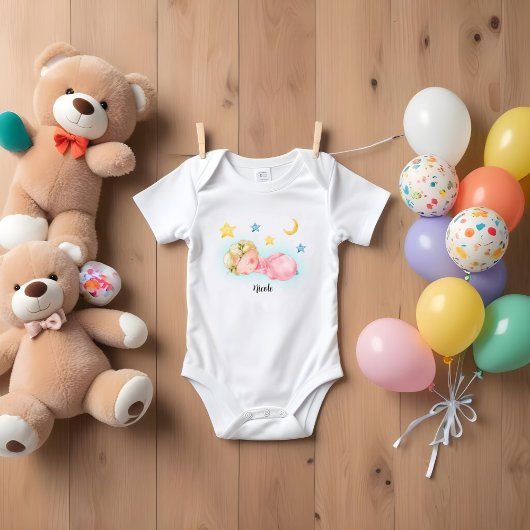 甘い小さな女の子 ベビーボディスーツ