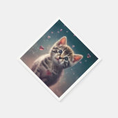 甘い小さな子猫の愛 スタンダードカクテルナプキン (角)