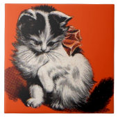 甘い小さな子猫 タイル (正面)