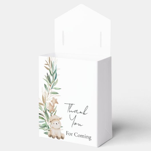 甘い小さな子羊の緑ありがとう フェイバーボックス (オープン)