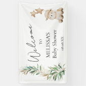 甘い小さな子羊の緑のウェルカムサインバナー 横断幕 (縦)