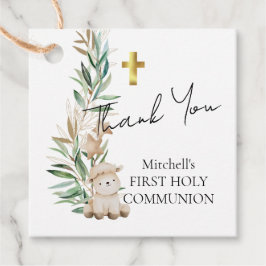 甘い小さな子羊の緑の最初の聖餐式 フェイバータグ