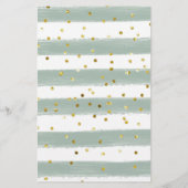 甘い小さな子羊の緑の赤ちゃんシャワーベビー特性 (裏面)