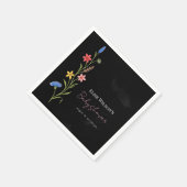 甘い小さな山花が道を進んでいる スタンダードカクテルナプキン (角)