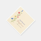 甘い小さな山花が道を進んでいる スタンダードカクテルナプキン (角)