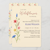 甘い小さな山花が道を進んでいる 招待状 (正面/裏面)