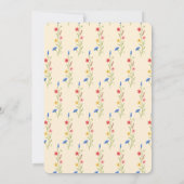 甘い小さな山花が道を進んでいる 招待状 (裏面)