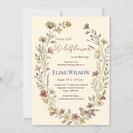 甘い小さな山花が道を進んでいる 招待状