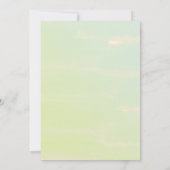 甘い小さな山花が道を進んでいる 招待状 (裏面)