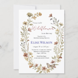 甘い小さな山花が道を進んでいる 招待状