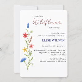 甘い小さな山花が道を進んでいる 招待状