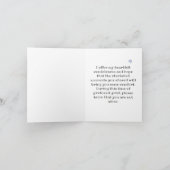 甘い小さな星の天国損失の子どもの悔やみや弔慰 カード (内部)