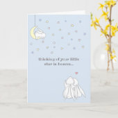 甘い小さな星の天国損失の子どもの悔やみや弔慰 カード (黄色い花)