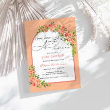 甘い小さな桃が赤ちゃんシャワーを浴びる途中