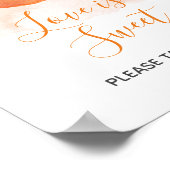 甘い小さな桃の夏の愛は甘い ポスター (角)